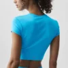 Camiseta corta de manga corta Alosoft Finesse - Azul celeste