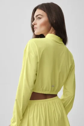 Camiseta corta y fresca con cremallera completa – Sol