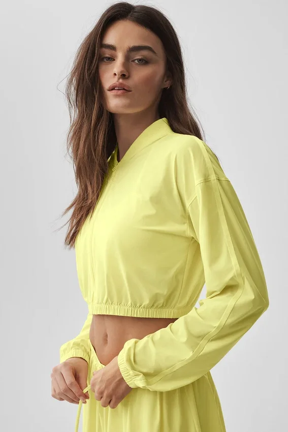 Camiseta corta y fresca con cremallera completa - Sol