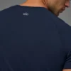 Camiseta de cuello redondo y manga corta Alo Vapor - Azul marino
