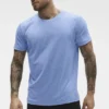 Camiseta de cuello redondo y manga corta Conquer Reform - Azul Provenza jaspeado