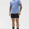 Camiseta de cuello redondo y manga corta Conquer Reform - Azul Provenza jaspeado
