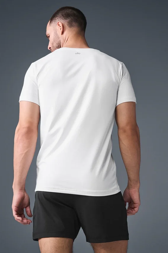 Camiseta de cuello redondo y manga corta Conquer Reform - Blanco