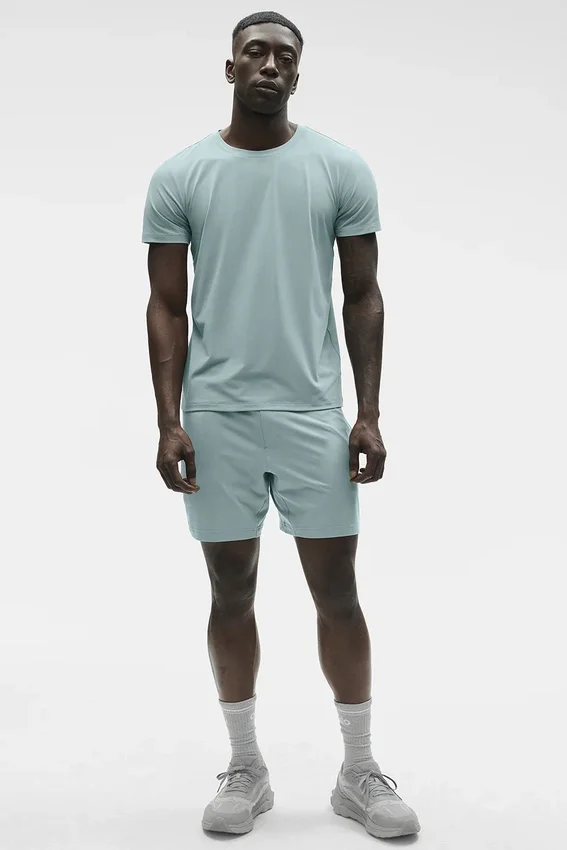 Camiseta de cuello redondo y manga corta Conquer Reform - Desert Sage