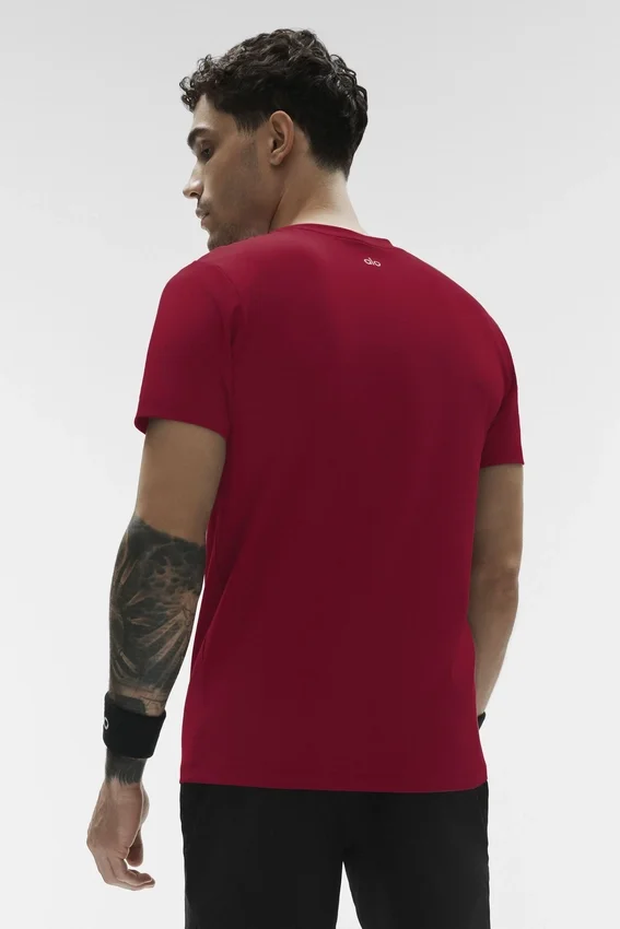 Camiseta de cuello redondo y manga corta Conquer Reform - Garnet