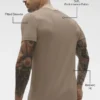 Camiseta de cuello redondo y manga corta Conquer Reform - Gravel