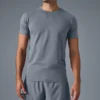 Camiseta de cuello redondo y manga corta Conquer Reform - Gris acero