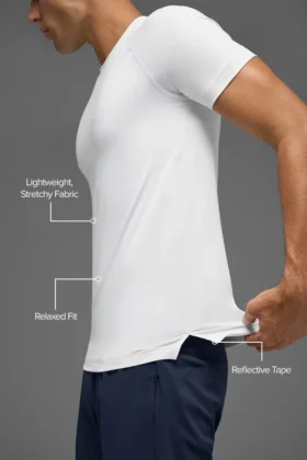 Camiseta de cuello redondo y manga corta Idol – Blanco