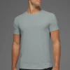 Camiseta de cuello redondo y manga corta Idol - Gris lunar