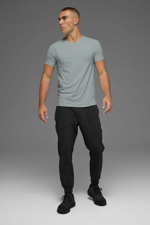 Camiseta de cuello redondo y manga corta Idol - Gris lunar
