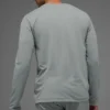 Camiseta de cuello redondo y manga larga Conquer Reform - Gris lunar