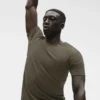 Camiseta de cuello redondo y pantalones cortos Conquer Reform - Olive Tree