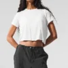 Camiseta de manga corta «All Day» corta - Blanco