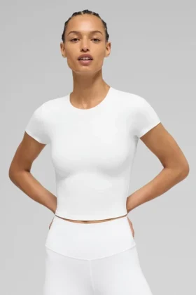 Camiseta de manga corta Alo Softsculpt Precision - Blanco
