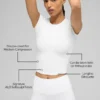 Camiseta de manga corta Alo Softsculpt Precision - Blanco