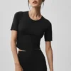 Camiseta de manga corta Alo Softsculpt Precision - Negro