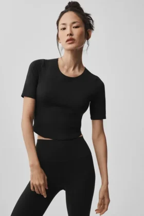 Camiseta de manga corta Alo Softsculpt Precision - Negro