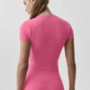 Camiseta de manga corta Alo Softsculpt Precision - Rosa Paraíso