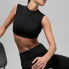 Camiseta de manga corta con cuello redondo Alo Softsculpt - Negro
