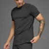 Camiseta de manga corta con cuello redondo Alo Vapor - Antracita