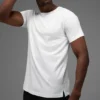 Camiseta de manga corta con cuello redondo Alo Vapor - Blanco