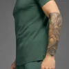 Camiseta de manga corta con cuello redondo Alo Vapor - Verde trébol