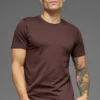 Camiseta de manga corta con cuello redondo Conquer Reform - Brownstone