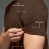 Camiseta de manga corta con cuello redondo Conquer Reform - Espresso