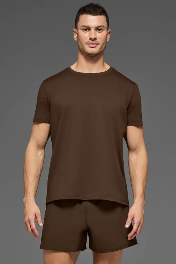 Camiseta de manga corta con cuello redondo Conquer Reform - Espresso