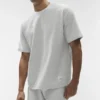 Camiseta de manga corta Double Take - Blanco jaspeado