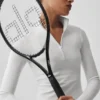 Camiseta de manga larga con cremallera de 1/4 Alo Softsculpt Precision - Blanco