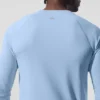 Camiseta de manga larga con cuello redondo Alo Vapor - Azul concha