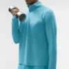Camiseta de manga larga Conquer 1/4 Zip Reform - Blue Breeze