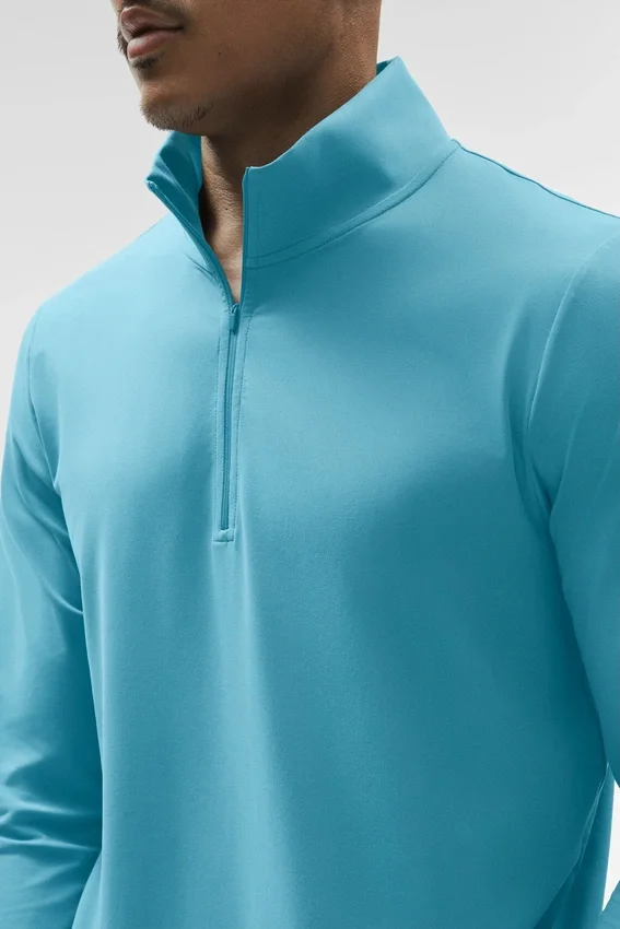 Camiseta de manga larga Conquer 1/4 Zip Reform - Blue Breeze