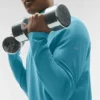 Camiseta de manga larga Conquer 1/4 Zip Reform - Blue Breeze