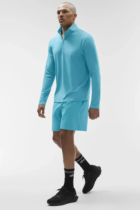 Camiseta de manga larga Conquer 1/4 Zip Reform - Blue Breeze