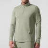 Camiseta de manga larga Conquer 1/4 Zip Reform - Limestone
