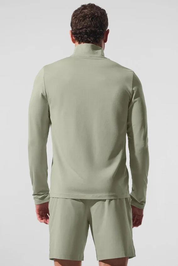 Camiseta de manga larga Conquer 1/4 Zip Reform - Limestone