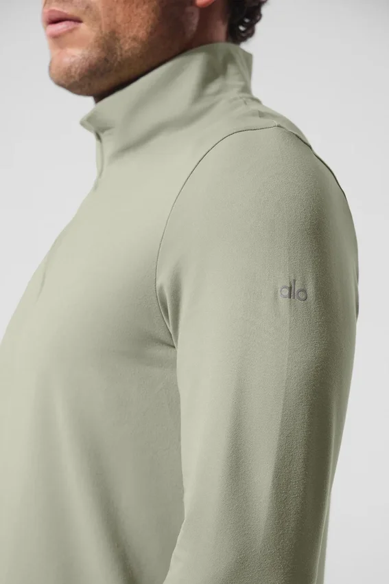 Camiseta de manga larga Conquer 1/4 Zip Reform - Limestone