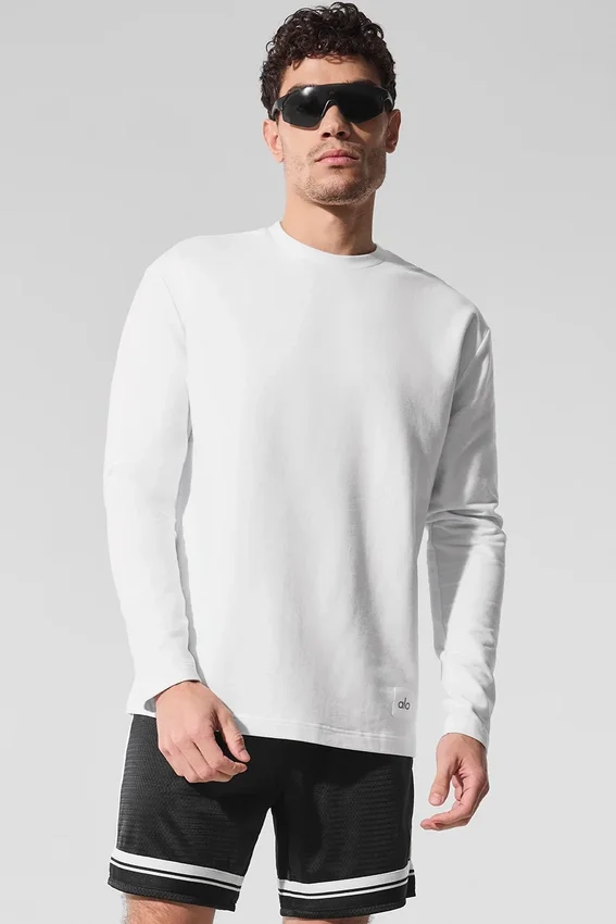 Camiseta de manga larga Double Take - Blanco