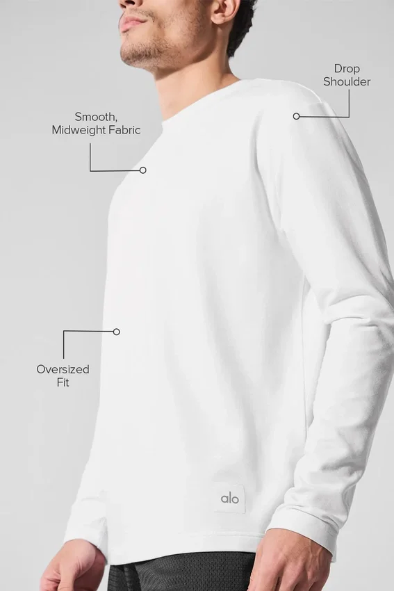 Camiseta de manga larga Double Take - Blanco