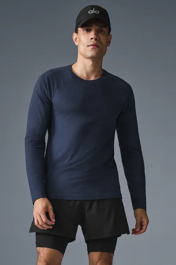 Camiseta de manga larga Triumph - Azul marino