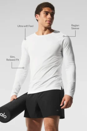 Camiseta de manga larga Triumph – Blanco