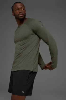 Camiseta de manga larga Triumph - Verde sigiloso