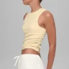 Camiseta de tirantes acanalada En Pointe - Amarillo luz de vela