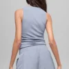 Camiseta de tirantes acanalada En Pointe - Escarcha de invierno