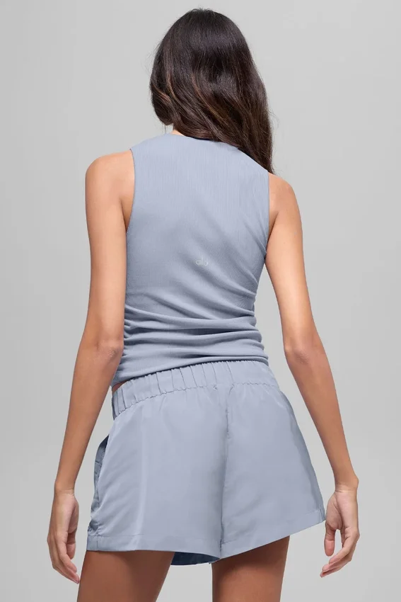 Camiseta de tirantes acanalada En Pointe - Escarcha de invierno