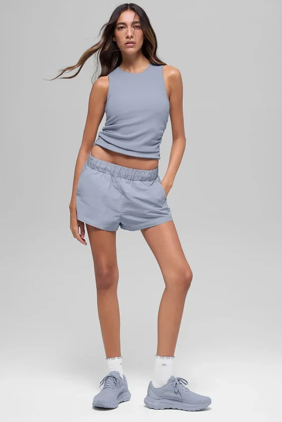 Camiseta de tirantes acanalada En Pointe - Escarcha de invierno