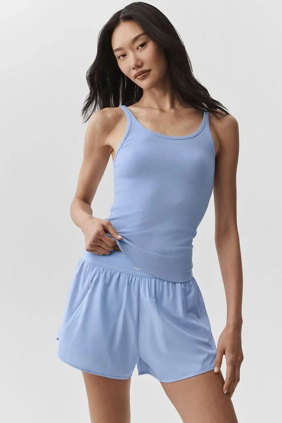 Camiseta de tirantes Adore acanalada - Azul Provenza claro