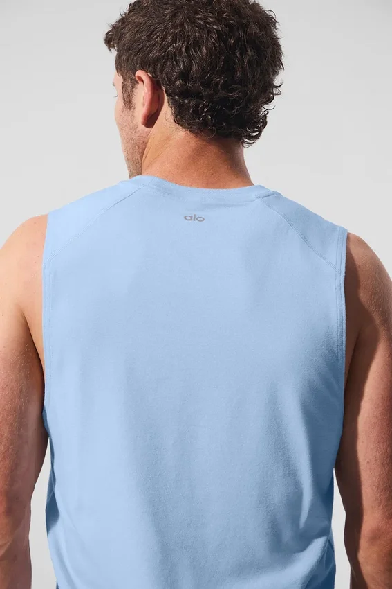 Camiseta de tirantes Alo Vapor Muscle - Azul concha